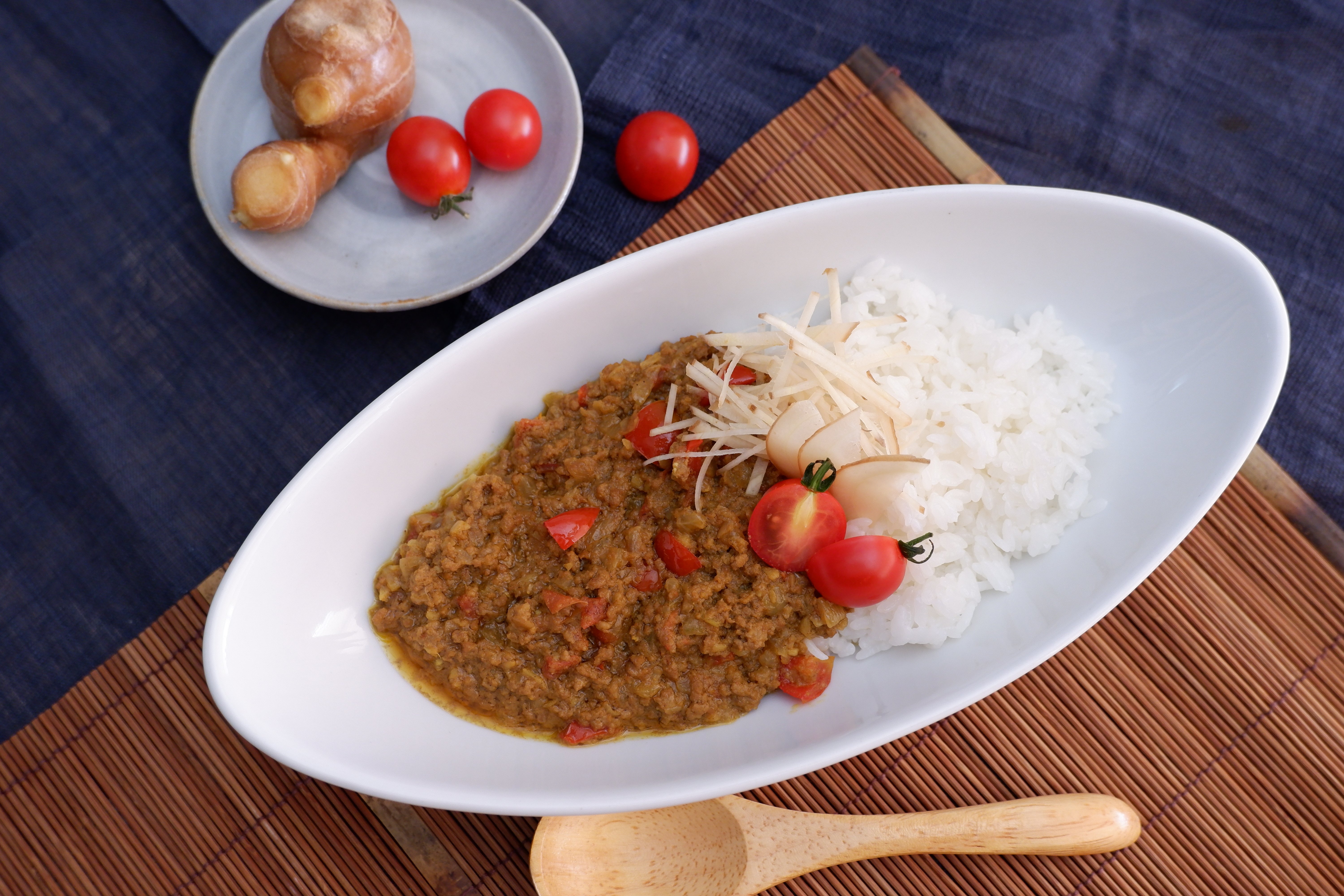 トマトのキーマカレーの外観