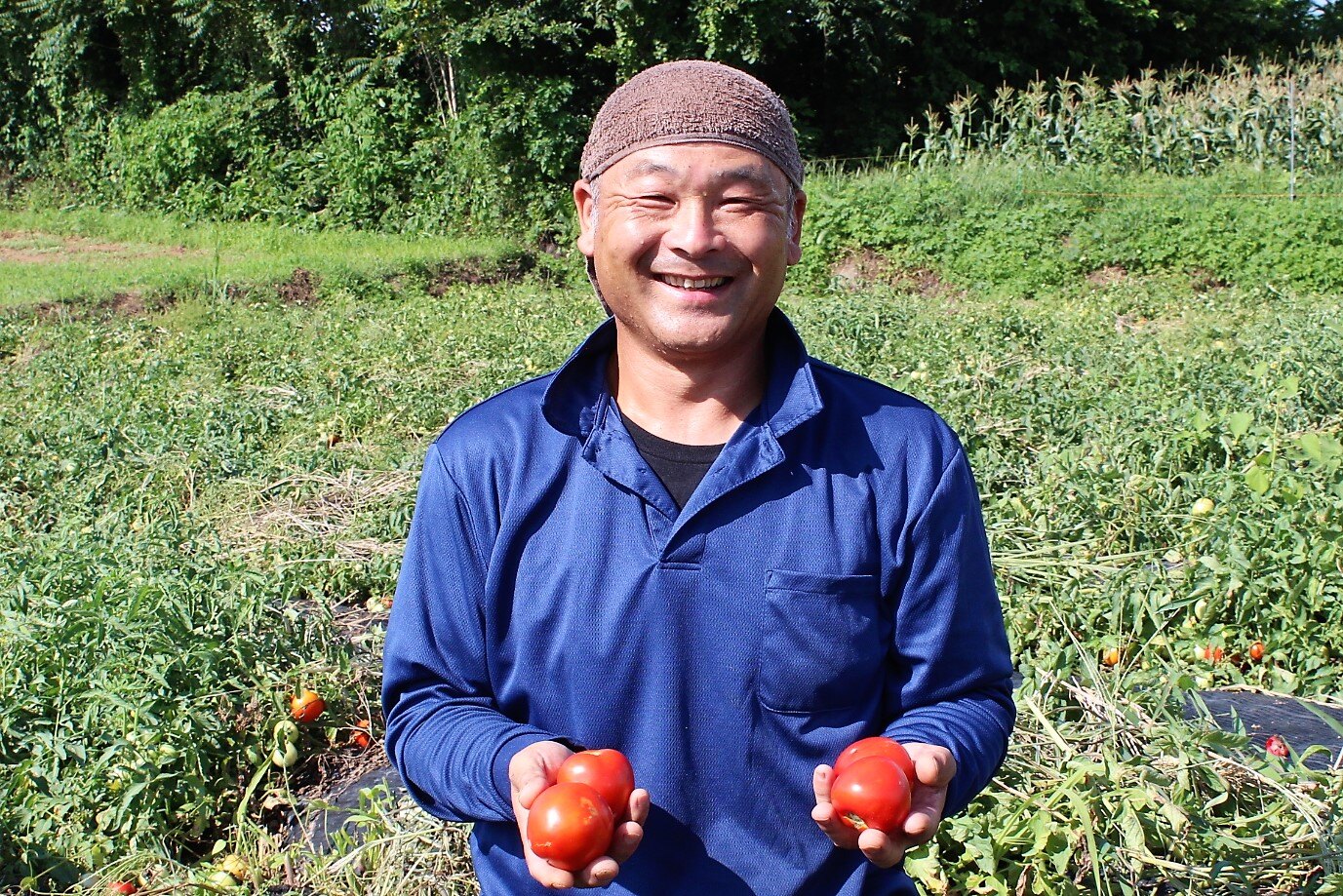 たくさん収穫した時は最高の喜びがあるの写真(長野県佐久市)